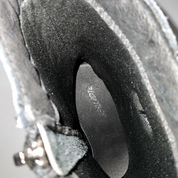 Ride Tecs Biker Studded Heeled Boots with Harness Black 9 - Picture 10 of 13